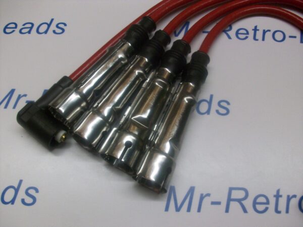 Red 8mm Performance Ignition Leads Golf Mk1 Gti M4 Fitment Cap Quality Ht Leads