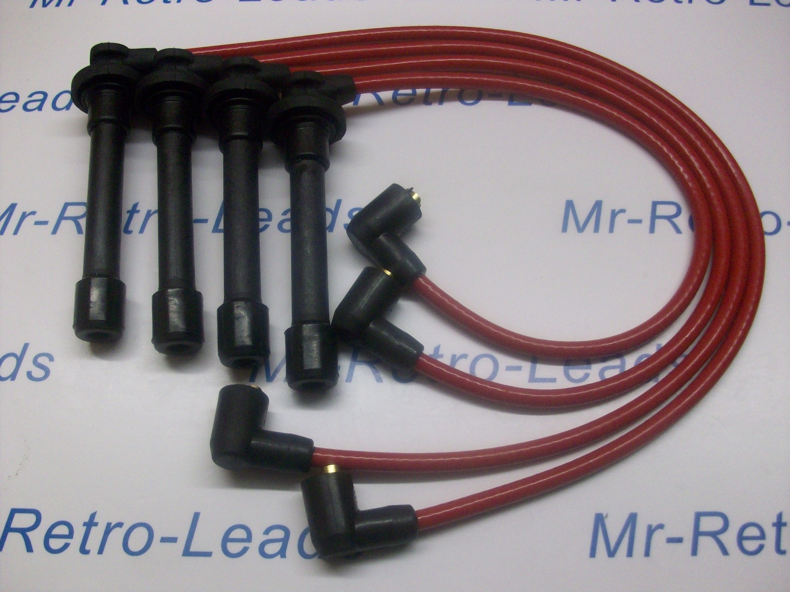 Red 8mm Performance Ignition Leads For The Civic 2.0i 1.8i 1.6i 1.5i 1.4i 16v 