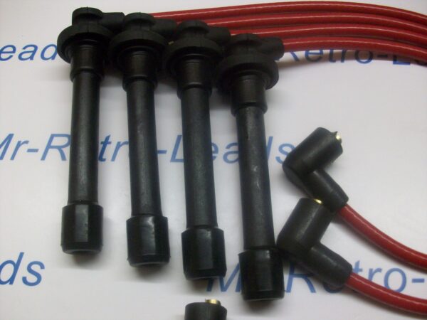 Red 8mm Performance Ignition Leads For The Civic 2.0i 1.8i 1.6i 1.5i 1.4i 16v
