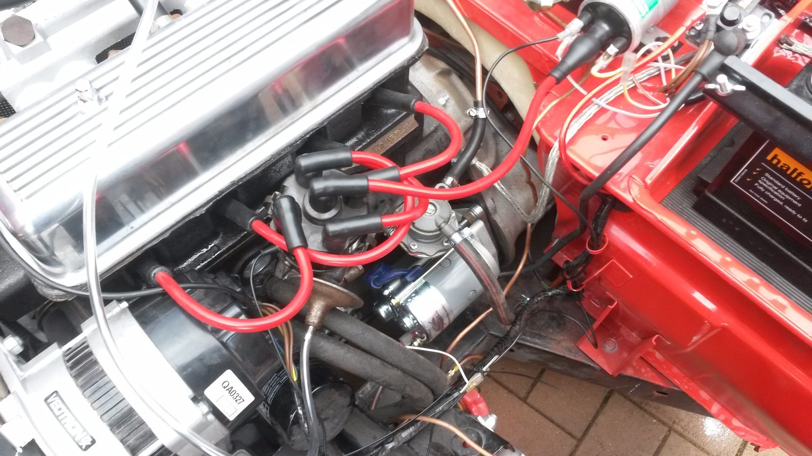 Red 8mm Performance Ignition Leads Triumph Spitfire Mkiv 1.5 1.3 Hand Built Ht