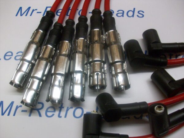 Red 8mm Performance Ignition Leads Vr6 Mk3 Vr6 Obd2 Vw Passat 2.8 Quality Leads