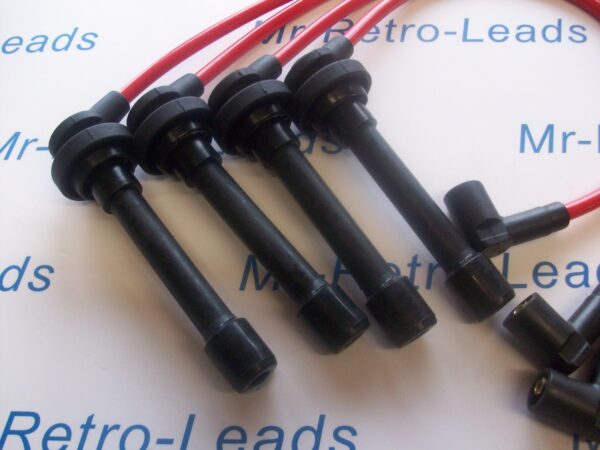 Red 8mm Performance Ignition Leads For Civic D Series Aerodeck 1.4i 15 16 16v