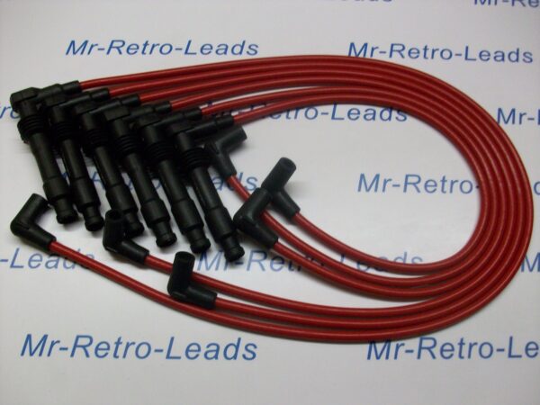 Red 8mm Performance Ignition Leads Lotus Carlton 3.6 24v Turbo Hei Cap Quality