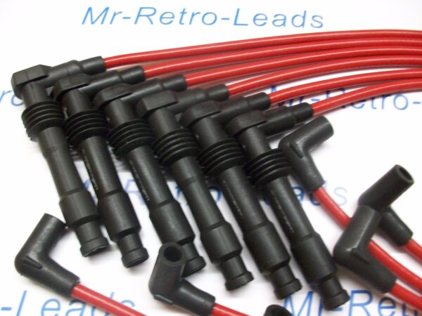 Red 8mm Performance Ignition Leads Lotus Carlton 3.6 24v Turbo Hei Cap Quality