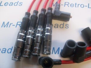 Red 8mm Performance Ignition Leads Fits The Mercedes 230e 200 W123 1976-1985