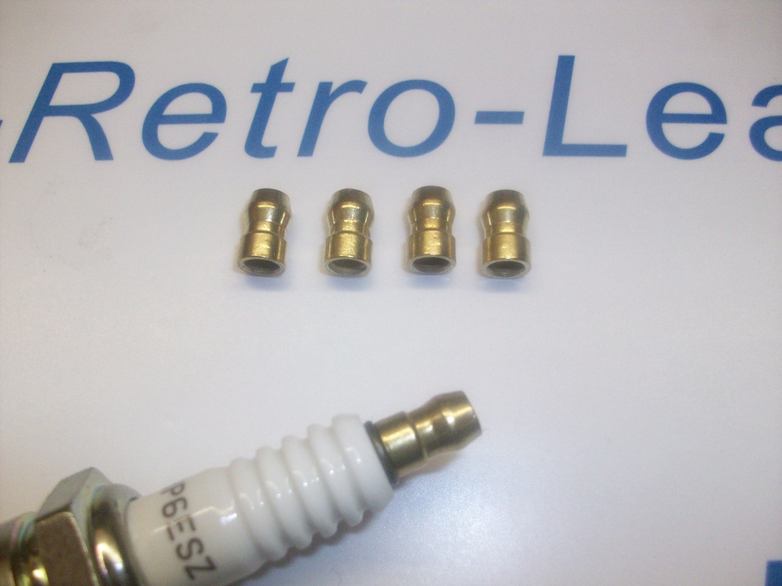 Spark Plug Terminal Bullet Brass X 4 Pack Ignition Spark Plug Nipple Top Nut M4