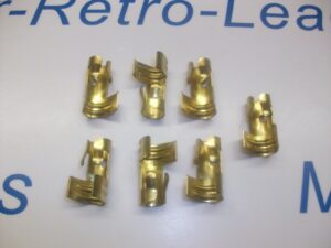 Straight Push In Type Ignition Lead Distributor Brass Terminal X 7 Ht 8mm 7mm