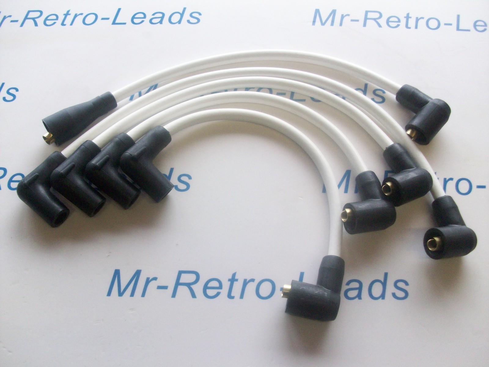 White 8mm Performance Ignition Leads Classic Mini Cooper S Sprite Midget Quality