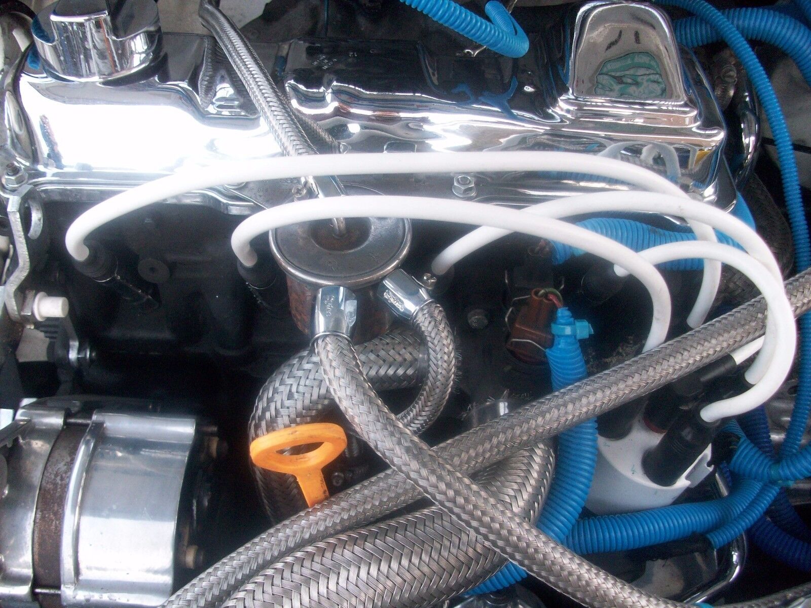 White 8mm Performance Ignition Leads Golf Mk1 Gti  Din Fitment Cap Quality Leads