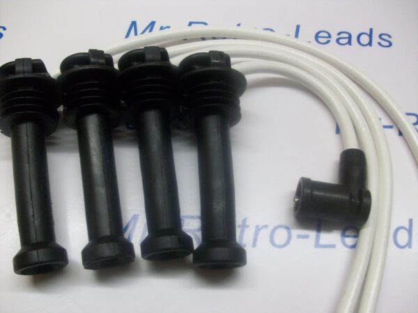 White 8mm Performance Ignition Leads For The Focus St170 1.8 2.0 16v 1998 2004