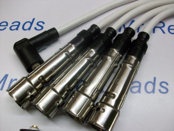White 8mm Performance Ignition Leads Golf G60 Jetta 1.6 1.8 Gti Quality Leads