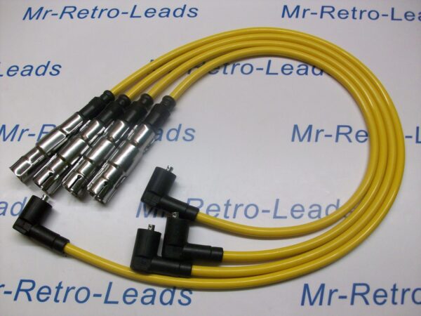 Yellow 7mm Performance Ignition Leads Golf Polo Lupo 1.0 1.4 Quality Ht Leads