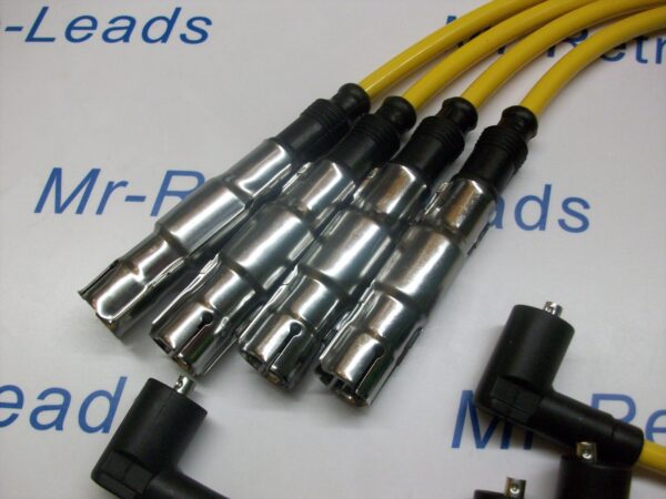 Yellow 7mm Performance Ignition Leads Golf Polo Lupo 1.0 1.4 Quality Ht Leads