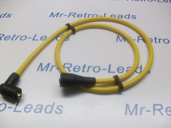 Yellow 8mm Extra Long Ignition Coil Lead Ht From  50s 70s  And More 1 Meter Long