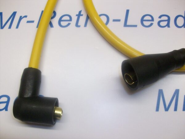 Yellow 8mm Extra Long Ignition Coil Lead Ht From  50s 70s  And More 1 Meter Long