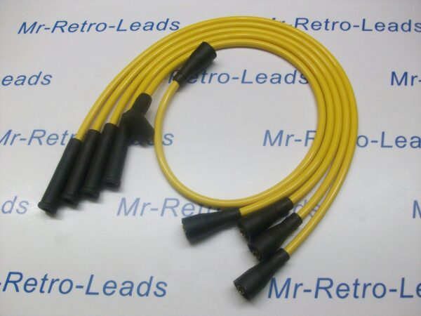 Yellow 8mm Ignition Leads For The Escort Mk1 2 Mexico 1.6 Sport Capri Mk1