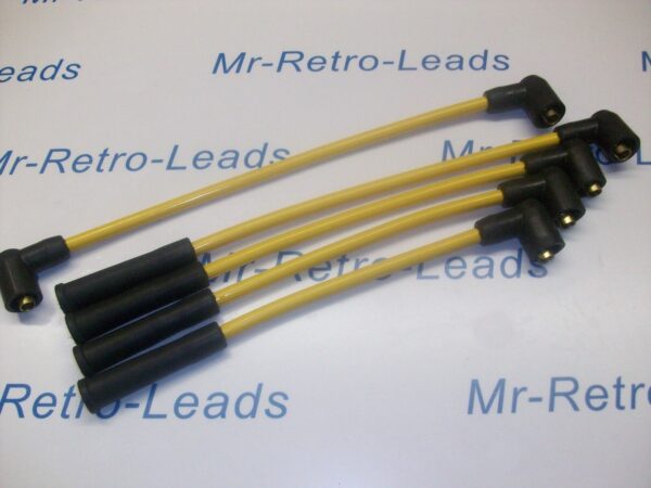 Yellow 8mm Ignition Leads Fits Robin Reliant Regal Fox Kitten Bond Bug Rialto