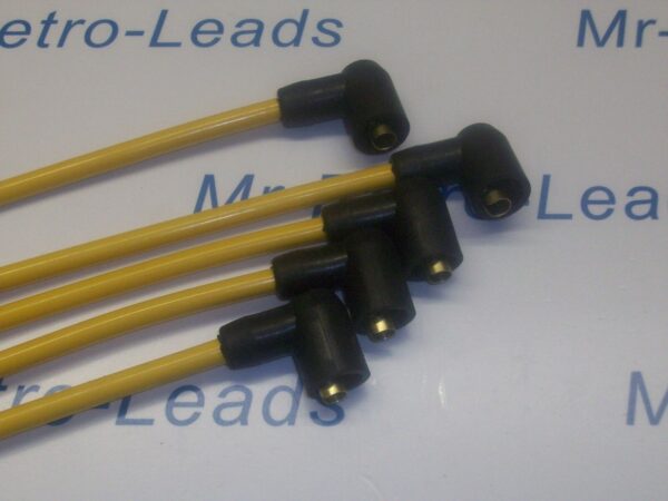 Yellow 8mm Ignition Leads Fits Robin Reliant Regal Fox Kitten Bond Bug Rialto