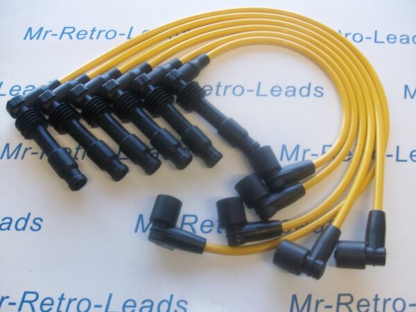 Yellow 8mm Performance Ignition Leads Opel Omega V6 M4 Pin Coil Quality Leads