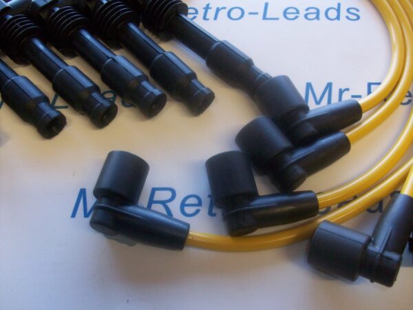 Yellow 8mm Performance Ignition Leads Opel Omega V6 M4 Pin Coil Quality Leads