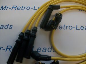 Yellow 8mm Performance Ignition Leads Figaro Coupe 1.0 Turbo 91 > 92 Quality