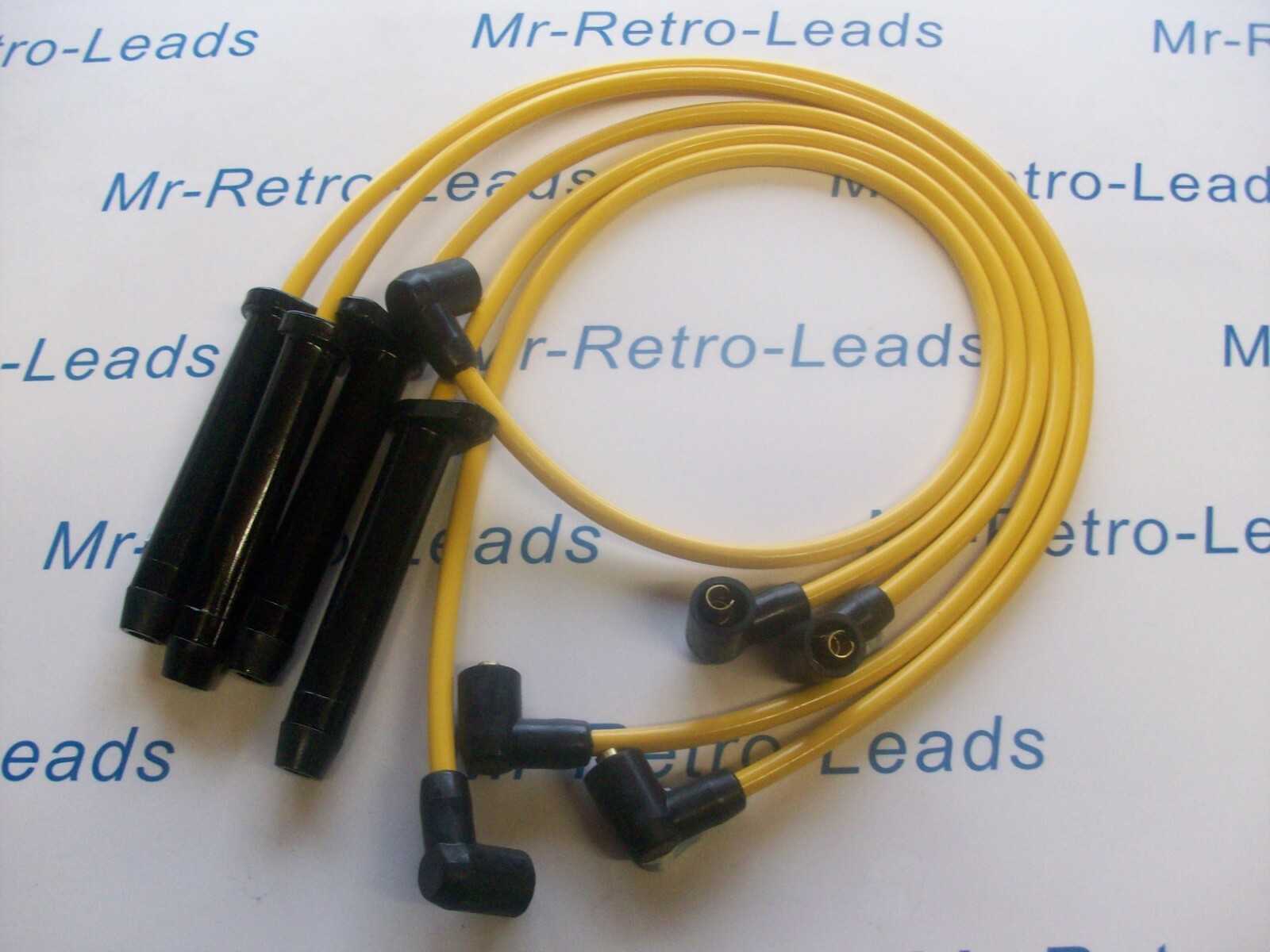 Yellow 8mm Performance Leads Scorpio Mk1 Dohc Sierra 2.0 Dohc Granada Mk3