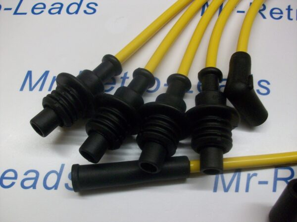 Yellow 8mm Performance Ignition Leads Gti 205 305 309 405 1.6 Hei Cap Quality Ht