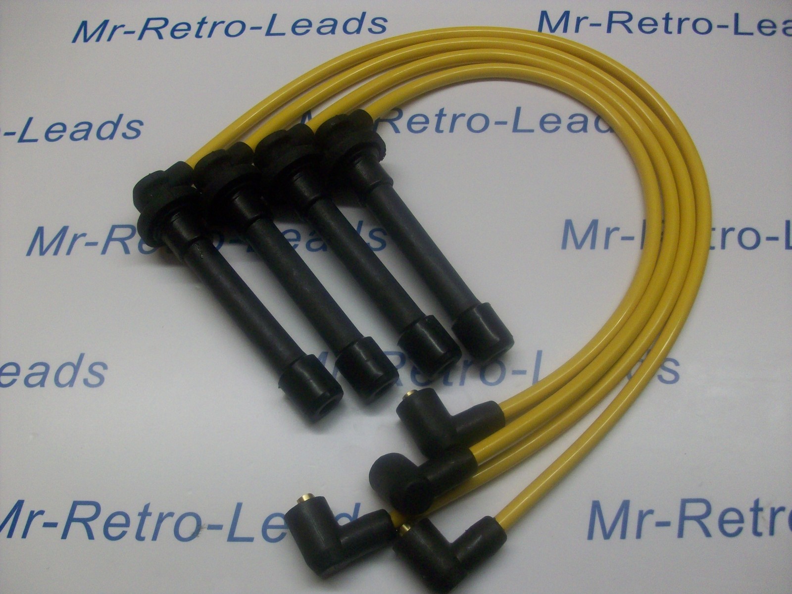Yellow 8mm Performance Ignition Leads For The Civic 2.0i 1.8i 1.6i 1.5i 1.4i 16v