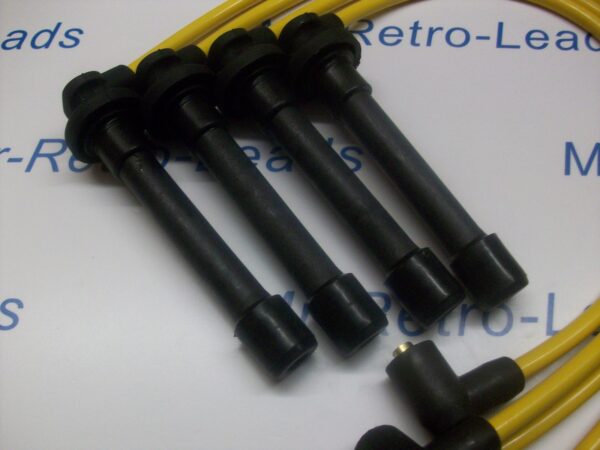 Yellow 8mm Performance Ignition Leads For The Civic 2.0i 1.8i 1.6i 1.5i 1.4i 16v