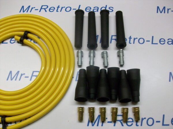 Yellow 8mm Performance Ignition Lead Kit Lead For The 4 Cly 3 Meters Kit Car