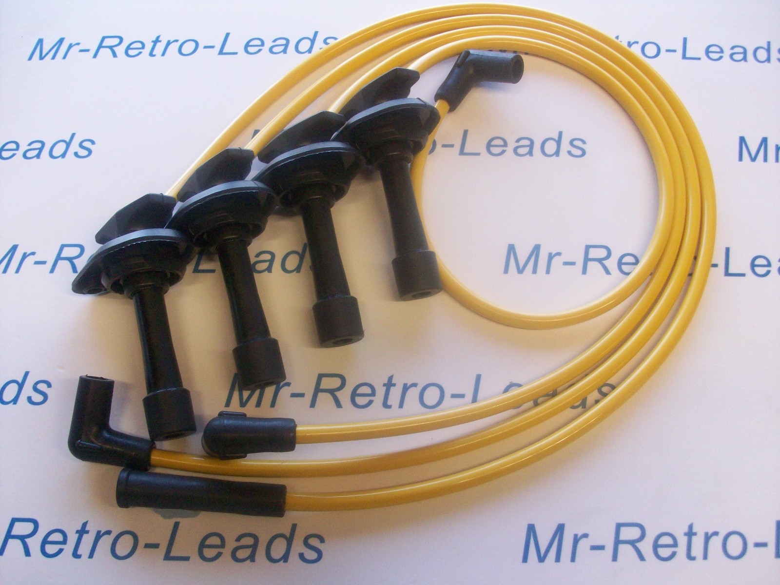 Yellow 8mm Performance Ignition Leads Fits Impreza 2.0 Turbo Wrx Sti  Ra Type 