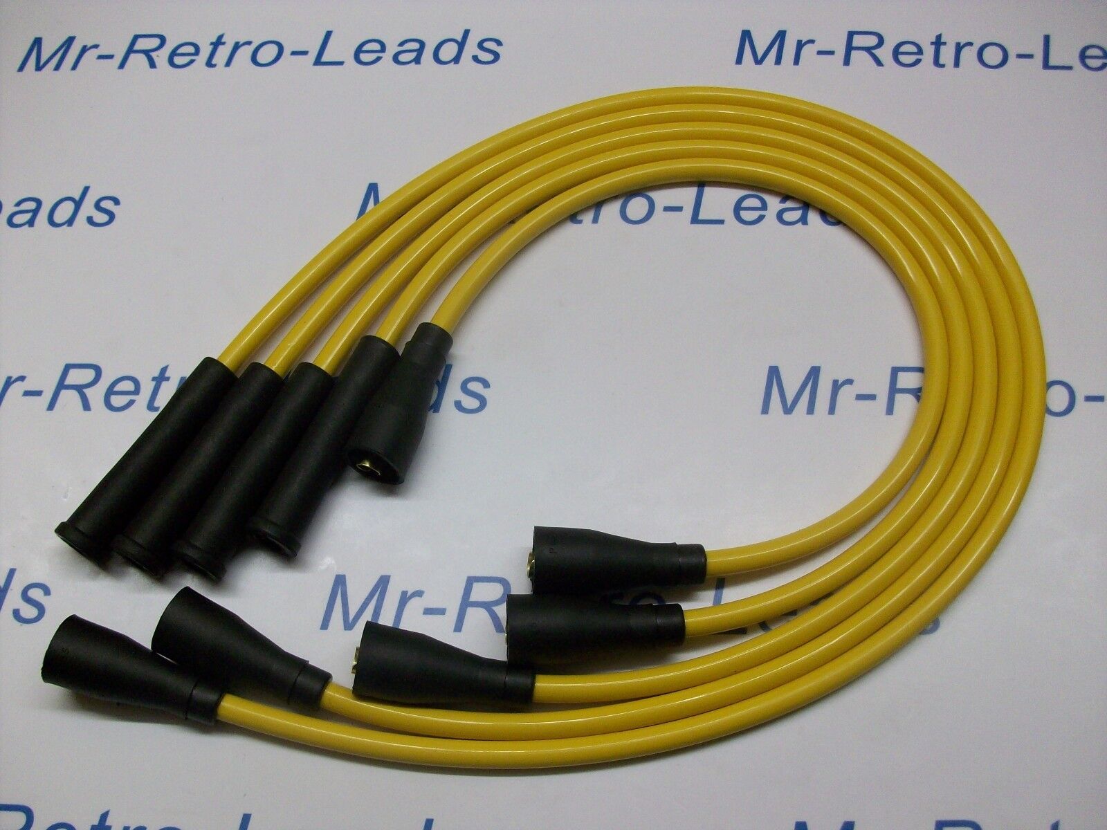 Yellow 8mm Performance Ignition Leads 124 Sport 124 Spider 125 132 Quality Leads