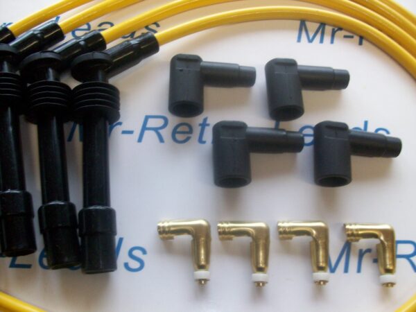 Yellow 8mm Performance Ignition Lead Kit C20xe 2.0 Astra Cavalier Ideal 4 Racing