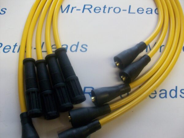 Yellow 8mm Performance Ignition Leads For Ritmo Abarth Argenta Mirafiori 131 132