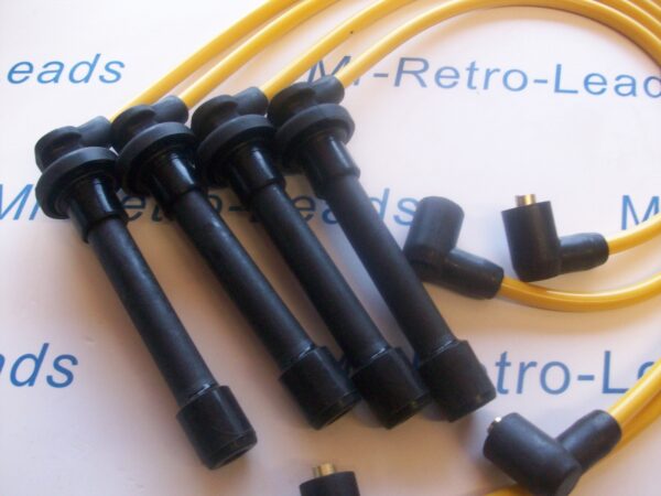 Yellow 8mm Performance Ignition Leads Honda Crx 1.6i Vti Mkiii Targa Sohc Leads