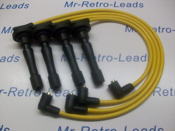 Yellow 8mm Performance Ignition Leads For The Civic B16 B18 Dohc Engines Quality