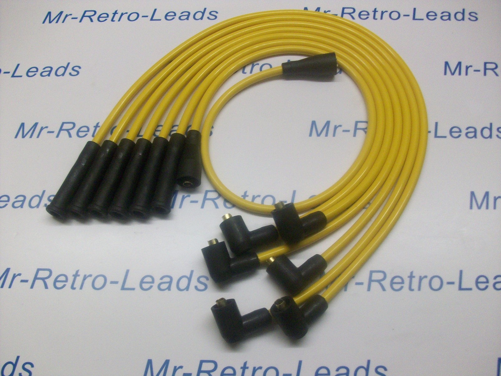 Yellow 8mm Performance Ignition Leads For The Capri 2.8 Cologne V6 Quality Lead