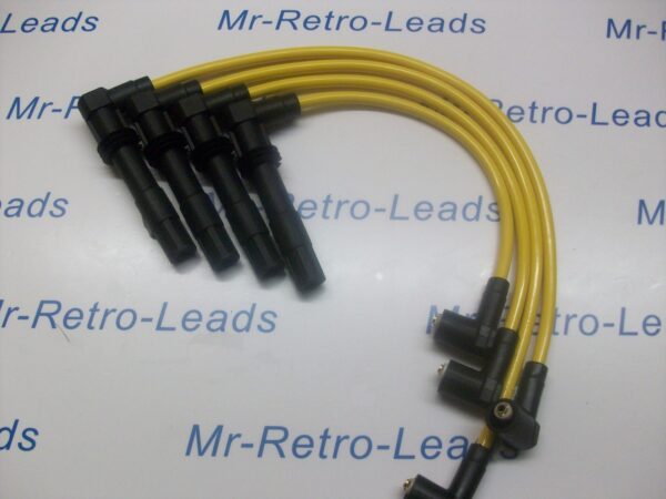 Yellow 8mm Performance Ignition Leads For Polo 1.6 Gti 1.4 16v Quality Ht Leads