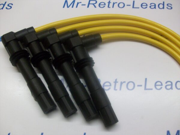 Yellow 8mm Performance Ignition Leads For Polo 1.6 Gti 1.4 16v Quality Ht Leads