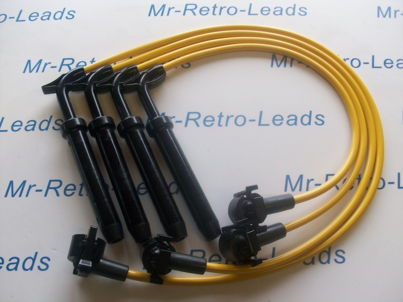 Yellow 8mm Performance Ht Leads Escort Mk5 Fiesta Mk3 Rs Turbo Xr2i I.6i Efi
