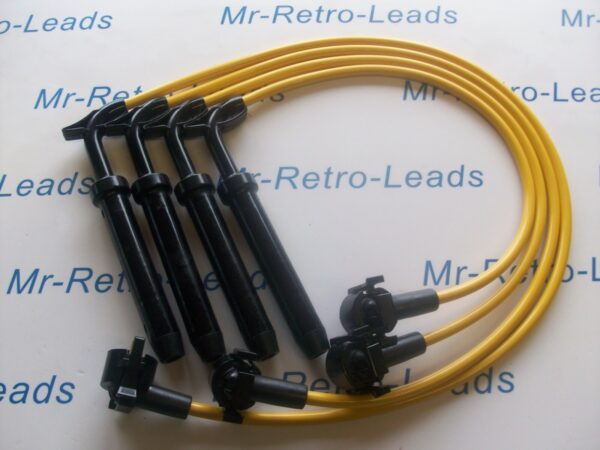 Yellow 8mm Performance Ht Leads Escort Mk5 Fiesta Mk3 Rs Turbo Xr2i I.6i Efi