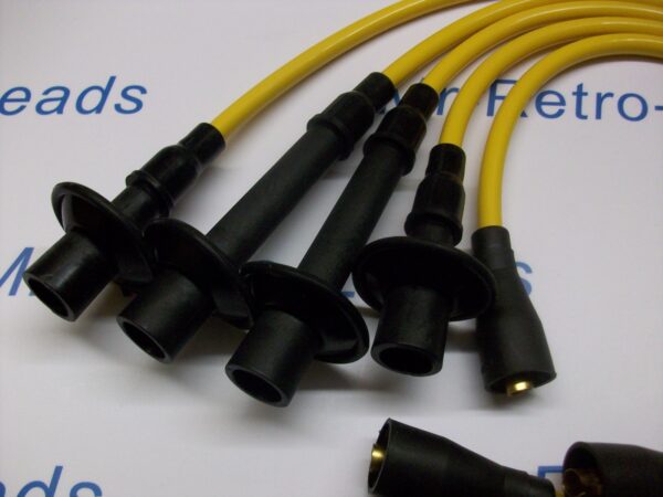 Yellow 8mm Performance Ignition Leads T2 Bay T25 Camper 1700 1800 2000 Quality