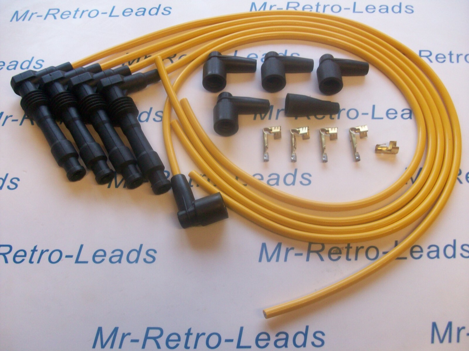 Yellow 8mm Performance Ignition Lead Kit For The Cavalier Calibra C20let C20xe